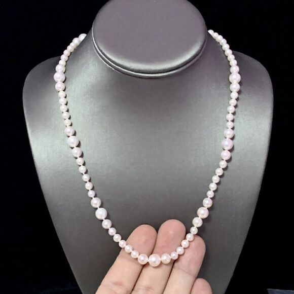 Akoya Pearl Necklace 14k Yellow Gold 19.5" 8.5 mm Certified $3,950 114446 - Picture 3 of 11